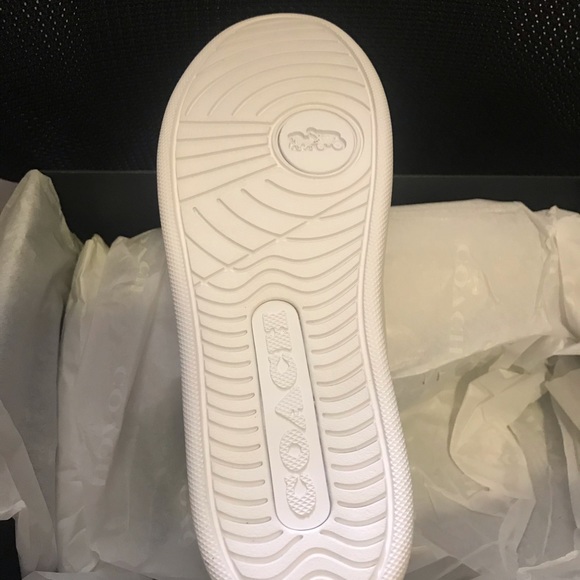 Coach Women’s Lowline Luxe Leather Shoe, White - Picture 3 of 7